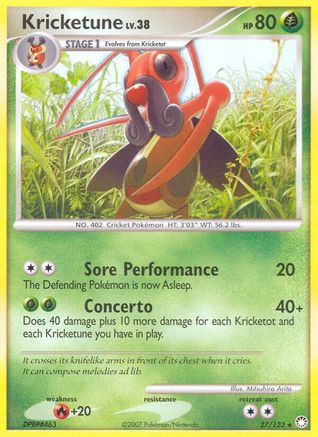Kricketune (27/123) - Mysterious Treasures  - Rare