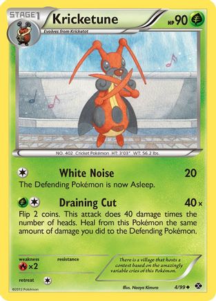 Kricketune 004 - Next Destinies Reverse Holofoil - Uncommon