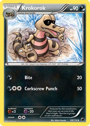 Krokorok (69/116) - Plasma Freeze Reverse Holofoil - Uncommon