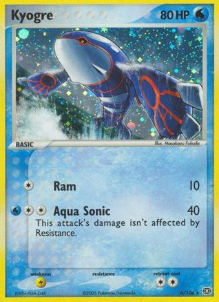 Kyogre (6/106) - Emerald Holofoil - Holo Rare