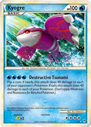 Kyogre (Shiny) (SL6/95) - Call of Legends Holofoil - Shiny Holo Rare