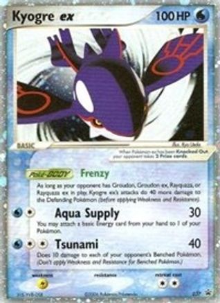 Kyogre ex 037 - Nintendo Promos Holofoil - Promo
