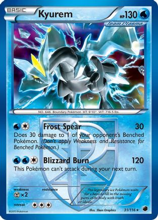 Kyurem (Team Plasma) (31/116) - Plasma Freeze Holofoil - Holo Rare