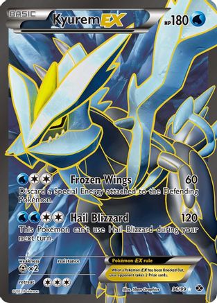 Kyurem EX (96 Full Art) 096 - Next Destinies Holofoil - Ultra Rare