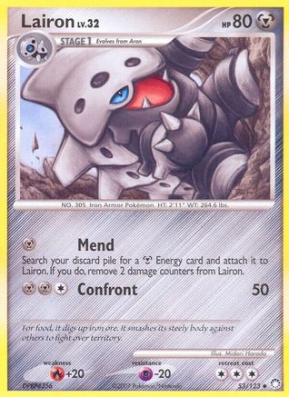 Lairon (53/123) - Mysterious Treasures Reverse Holofoil - Uncommon