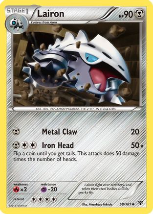 Lairon (58/101) - Plasma Blast Reverse Holofoil - Uncommon