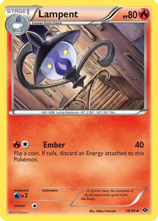 Lampent 019 - Next Destinies Reverse Holofoil - Uncommon