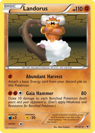 Landorus 74/101 - Noble Victories Holofoil