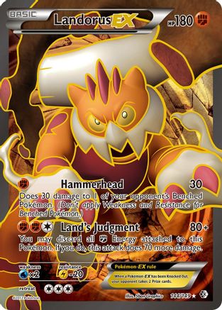 Landorus EX (144 Full Art) 144 - Boundaries Crossed Holofoil - Ultra Rare