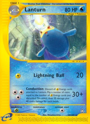 Lanturn 20/147 - Aquapolis Reverse Holofoil