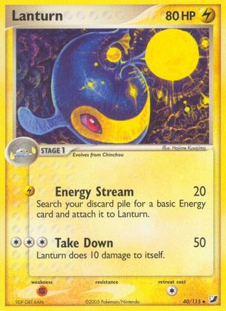 Lanturn 40/115 - Unseen Forces Reverse Holofoil