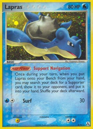 Lapras 008 - Legend Maker Reverse Holofoil - Holo Rare