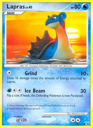 Lapras 079/127 - Platinum Reverse Holofoil - Common