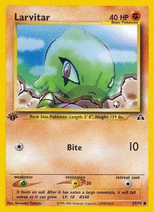 Larvitar 57/75 - Neo Discovery Unlimited