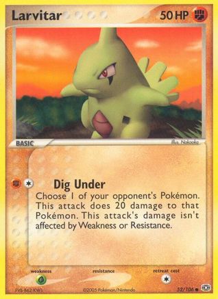 Larvitar (52/106) - Emerald  - Common