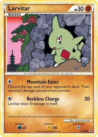 Larvitar (50)  - Unleashed Reverse Holofoil