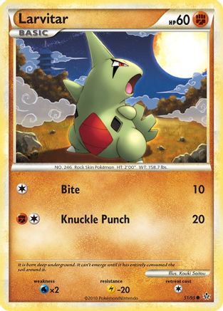 Larvitar (51)  - Unleashed Reverse Holofoil