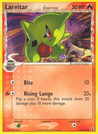 Larvitar δ 73/113 - Delta Species Reverse Holofoil