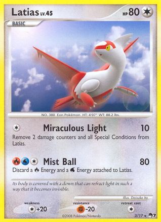 Latias 3/17 - POP Series 7 Holofoil