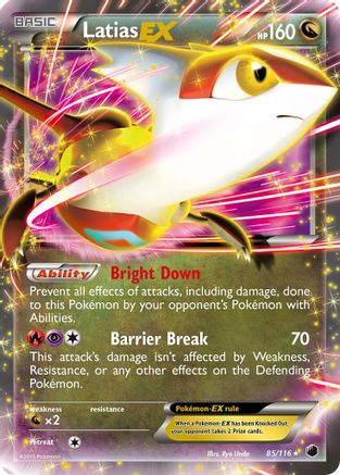 Latias EX (85/116) - Plasma Freeze Holofoil - Ultra Rare