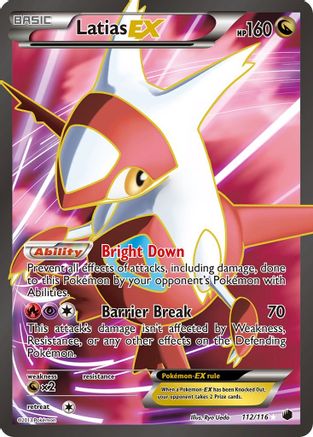 Latias EX (Full Art) (112/116) - Plasma Freeze Holofoil - Ultra Rare