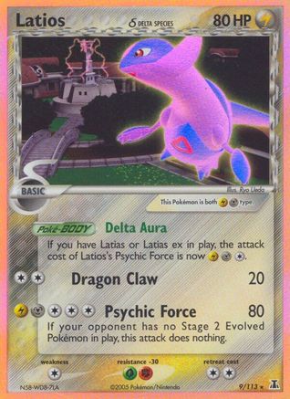 Latios δ 9/113 - Delta Species Holofoil