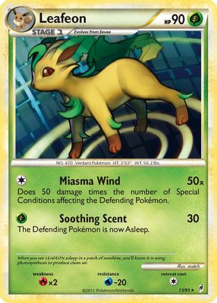 Leafeon (13/95) - Call of Legends Reverse Holofoil - Holo Rare