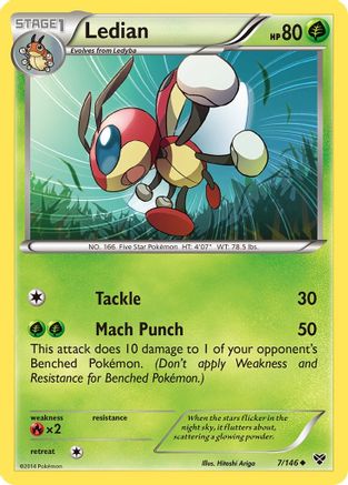 Ledian 007 - XY Base Set Reverse Holofoil - Uncommon