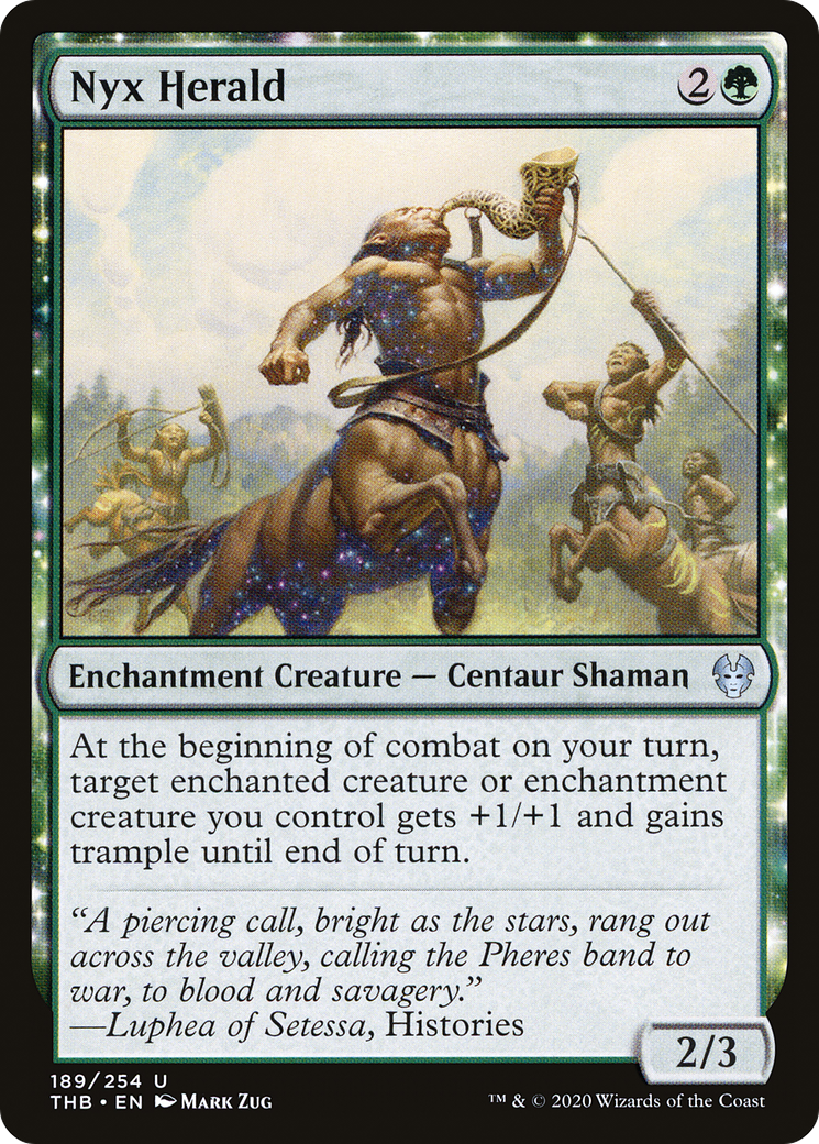 Nyx Herald (THB-189) - Theros Beyond Death Foil