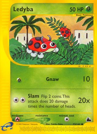 Ledyba (73) 073 - Skyridge Reverse Holofoil - Common