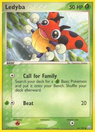 Ledyba - 064/109 - Team Rocket Returns Reverse Holofoil