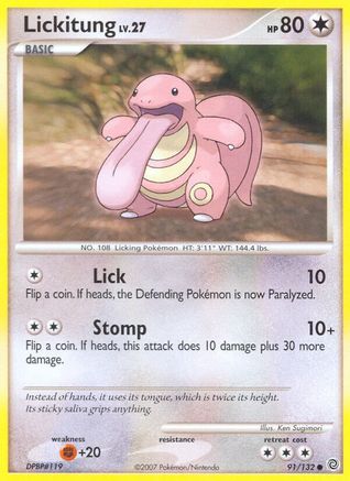 Lickitung (91/132) - Secret Wonders  - Common