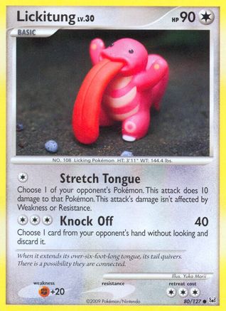 Lickitung 080/127 - Platinum Reverse Holofoil - Common