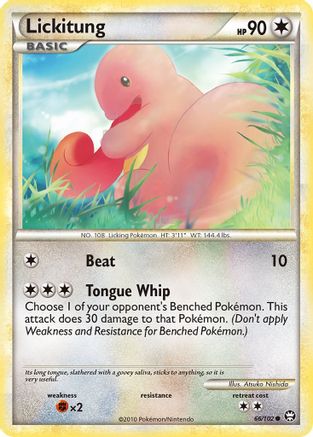 Lickitung - 066/102 - Triumphant Reverse Holofoil