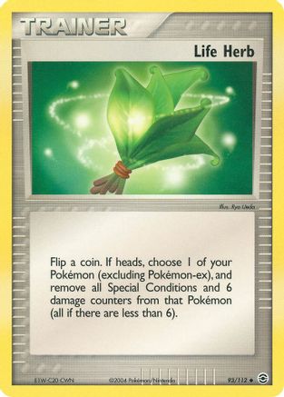 Life Herb 093 - FireRed & LeafGreen Reverse Holofoil - Uncommon