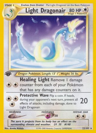 Light Dragonair 022/105 - Neo Destiny 1st Edition - Rare