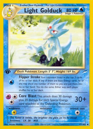 Light Golduck 47/105 - Neo Destiny 1st Edition