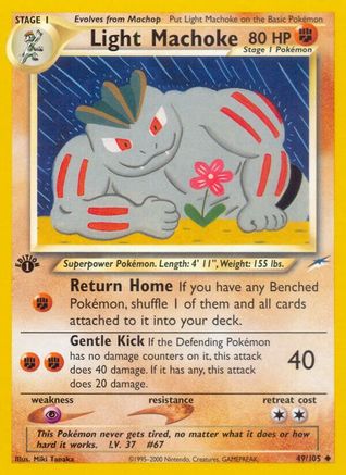 Light Machoke 49/105 - Neo Destiny 1st Edition