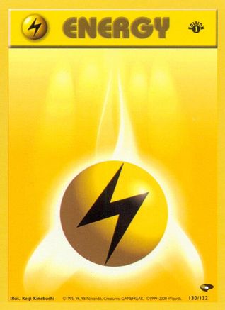 Lightning Energy 130/132 - Gym Challenge 1st Edition - Common