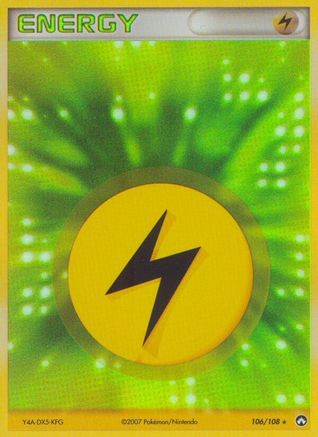 Lightning Energy 106/108 - Power Keepers Holofoil