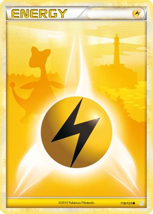 Lightning Energy 118/123 - HeartGold SoulSilver Reverse Holofoil - Common