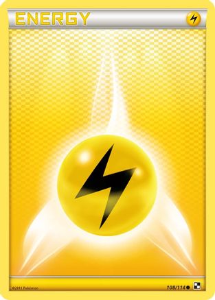 Lightning Energy 108 - Black and White Normal - Common