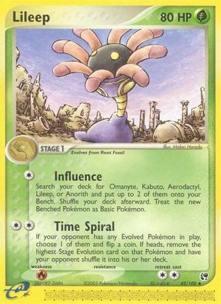 Lileep 042/100 - Sandstorm Reverse Holofoil - Uncommon