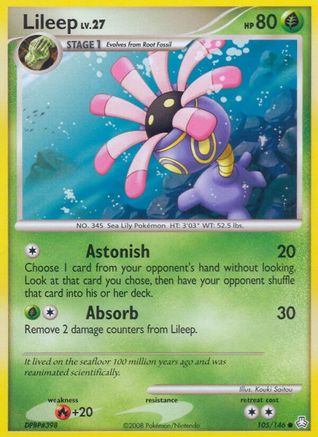 Lileep (105/146) - Legends Awakened Reverse Holofoil - Common