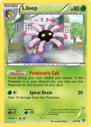 Lileep (3/101) - Plasma Blast  - Uncommon