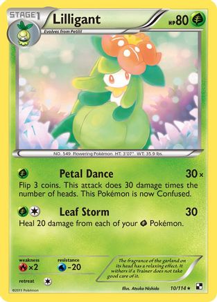 Lilligant 010/114 - Black and White Normal - Rare