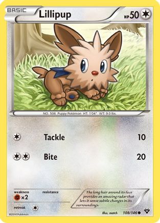 Lillipup 108 - XY Base Set Reverse Holofoil - Common