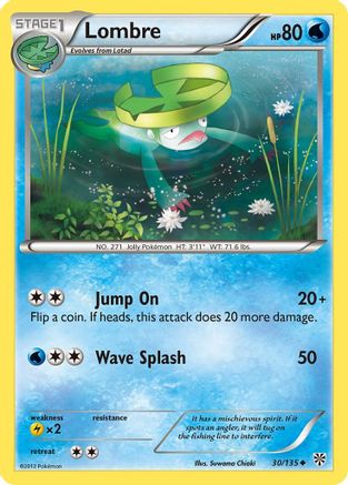 Lombre (30/135) - Plasma Storm Reverse Holofoil - Uncommon