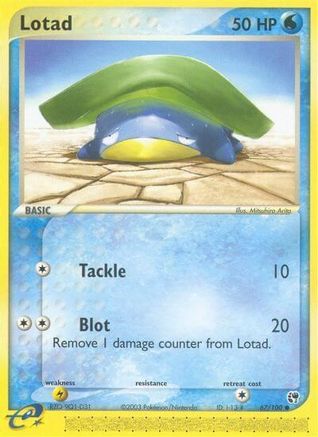 Lotad 067/100 - Sandstorm Reverse Holofoil - Common