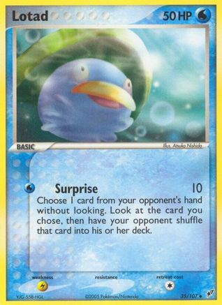 Lotad 035/107 - Deoxys Normal - Uncommon